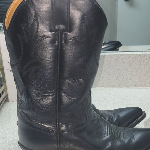 BLack Justin Boots 8.5B MENS - Picture 3 of 9